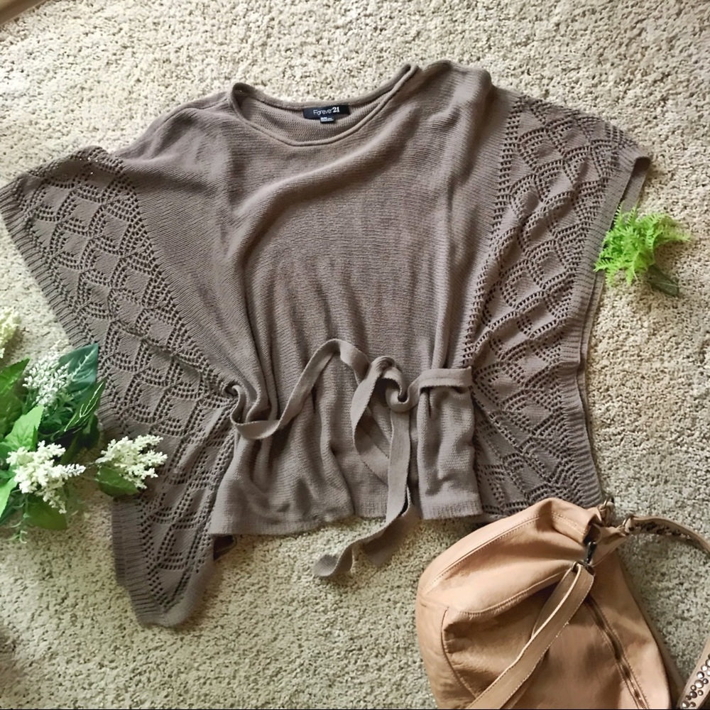 Poncho-like Knit Sweater 🍂